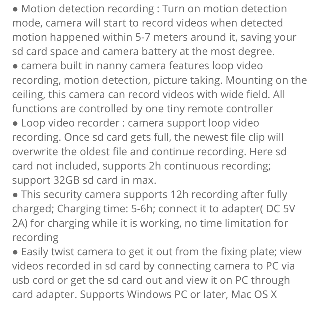 1080P Mini Wifi Camera Smoke Detector